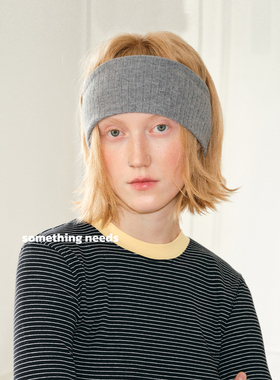 郑佰万 时髦纯色运动发带加宽防滑针织发饰瑜伽吸汗百搭头带女潮