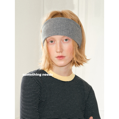 髦纯色运动发带加宽防滑