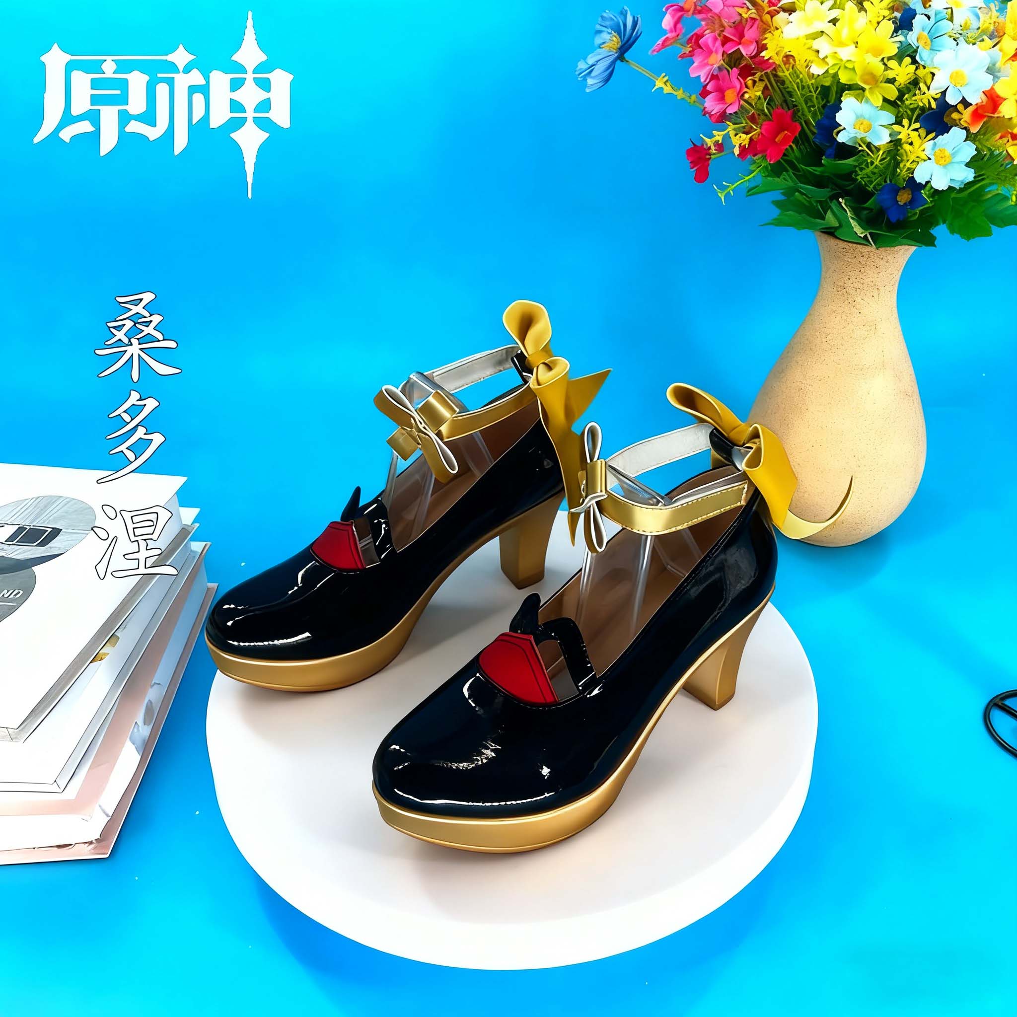 原神 木偶cos鞋桑多涅cosplay鞋少女萝莉动漫漫展游戏演出鞋定制图片