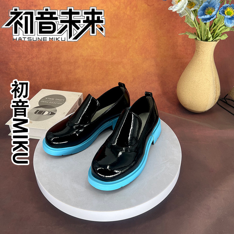 初音未来 MIKUcosplay鞋少女萝莉动漫漫展游戏演出鞋定制