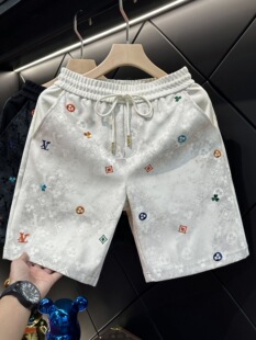 印版 沙滩五分裤 休闲运动短裤 新款 男潮牌2026夏季 轻奢欧货高端时尚