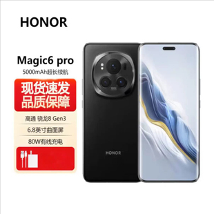 Pro第三代骁龙8芯片旗舰5G荣耀巨犀玻璃AI手机 Magic6 honor 荣耀