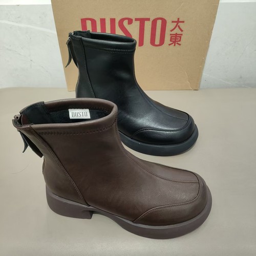 大东加绒切尔西靴2025冬季新款时尚女士短靴舒适百搭马丁靴3790