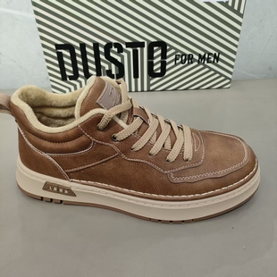 大东加绒男鞋2025年冬季新款休闲鞋子男款板鞋保暖百搭男鞋1085