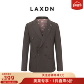 婚庆系列 莱克斯顿男修身 商务正装 西服套装 结婚礼服双排扣西装