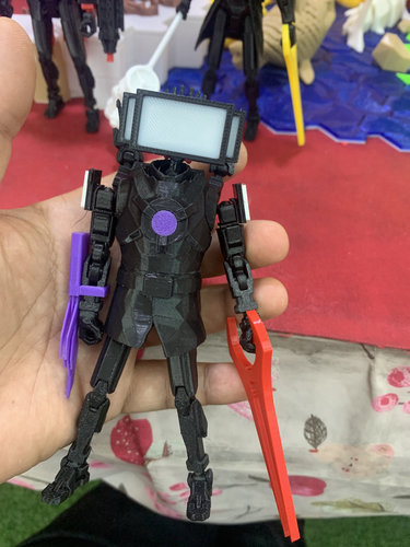 泰坦电视人 全身可动 3d打印玩具