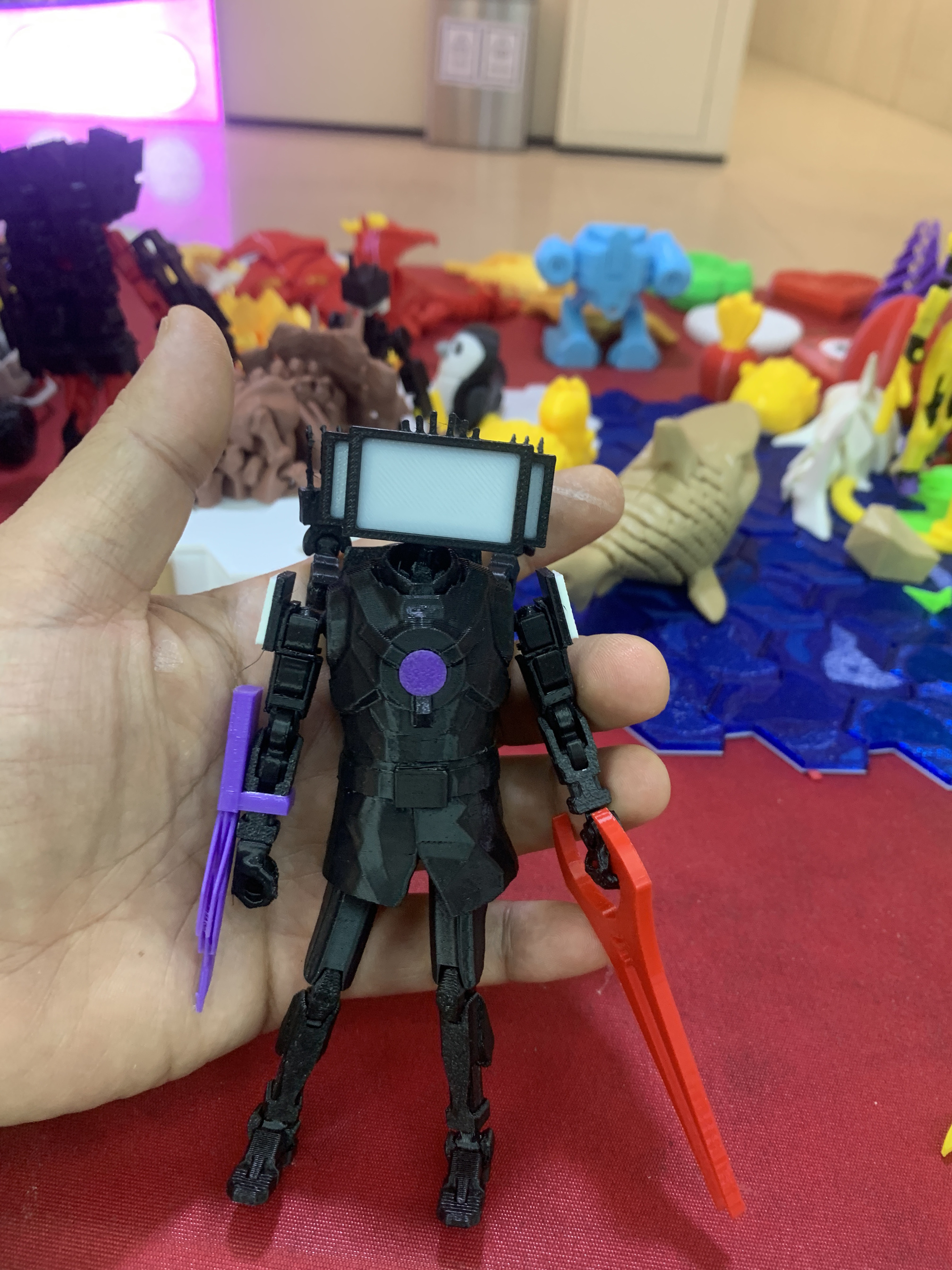 泰坦电视人  全身可动 3d打印玩具