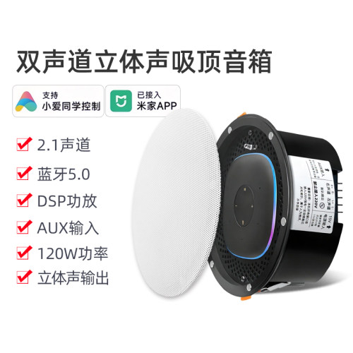 支持小爱同学控制立体声吸顶主机