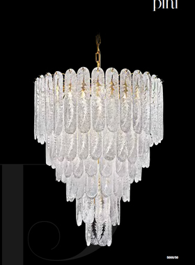 意大利原装进口后现代轻奢个性简约时尚客厅餐厅水晶玻璃吊灯pini
