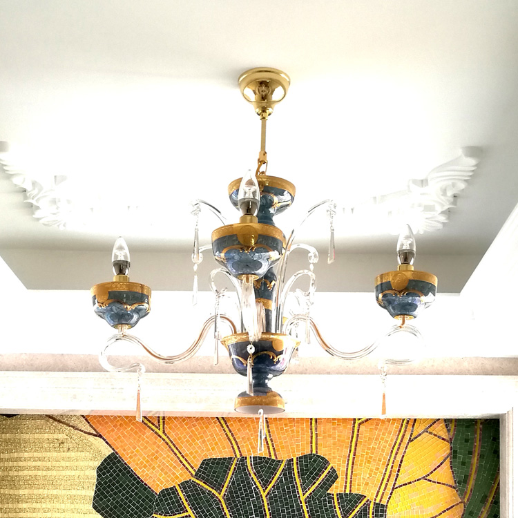 灯饰欧式风卧室书房玄关水晶吊灯