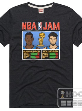 Homage 俄克拉荷马雷霆 2025年军T恤 亚历山大 切特 双核