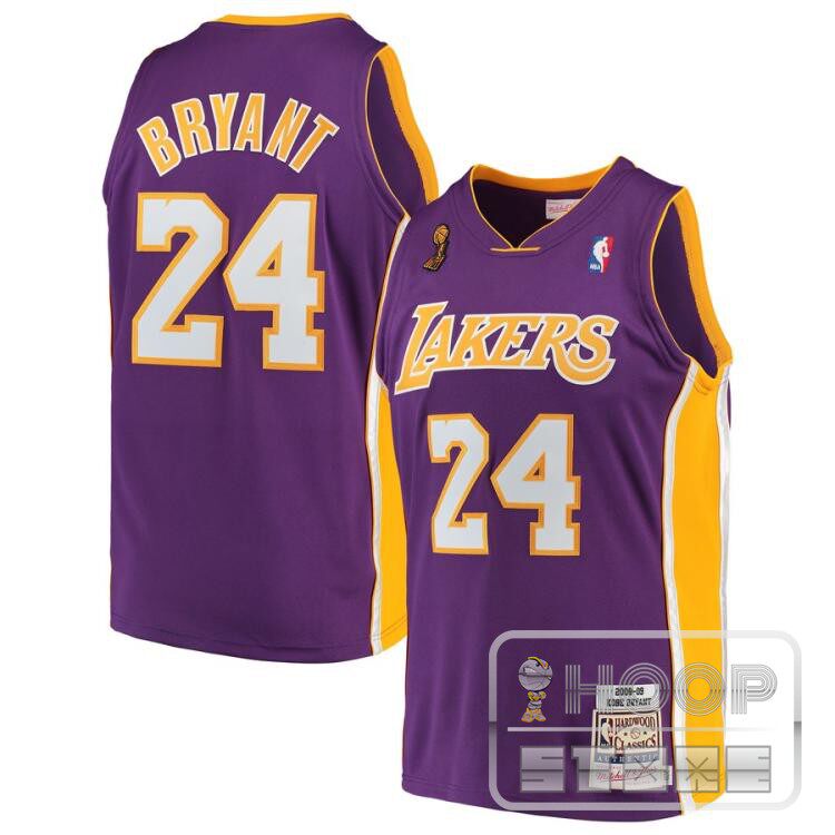 mitchell&ness 科比湖人球衣 08-09赛季总决赛au版球员版刺绣球衣