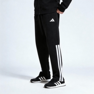 新款 运动男子长裤 黑白棉裤 男女款 子直筒裤 adidas阿迪达斯2026春季