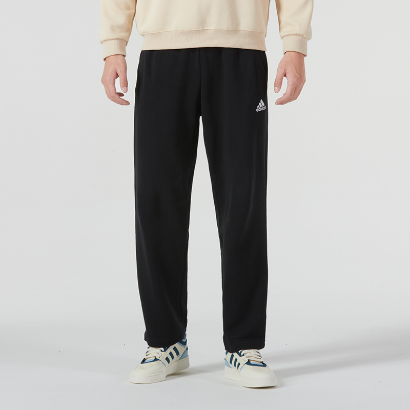 阿迪达斯秋冬宽松男子裤子休闲长裤卫裤跑步训练直筒运动裤IC9425