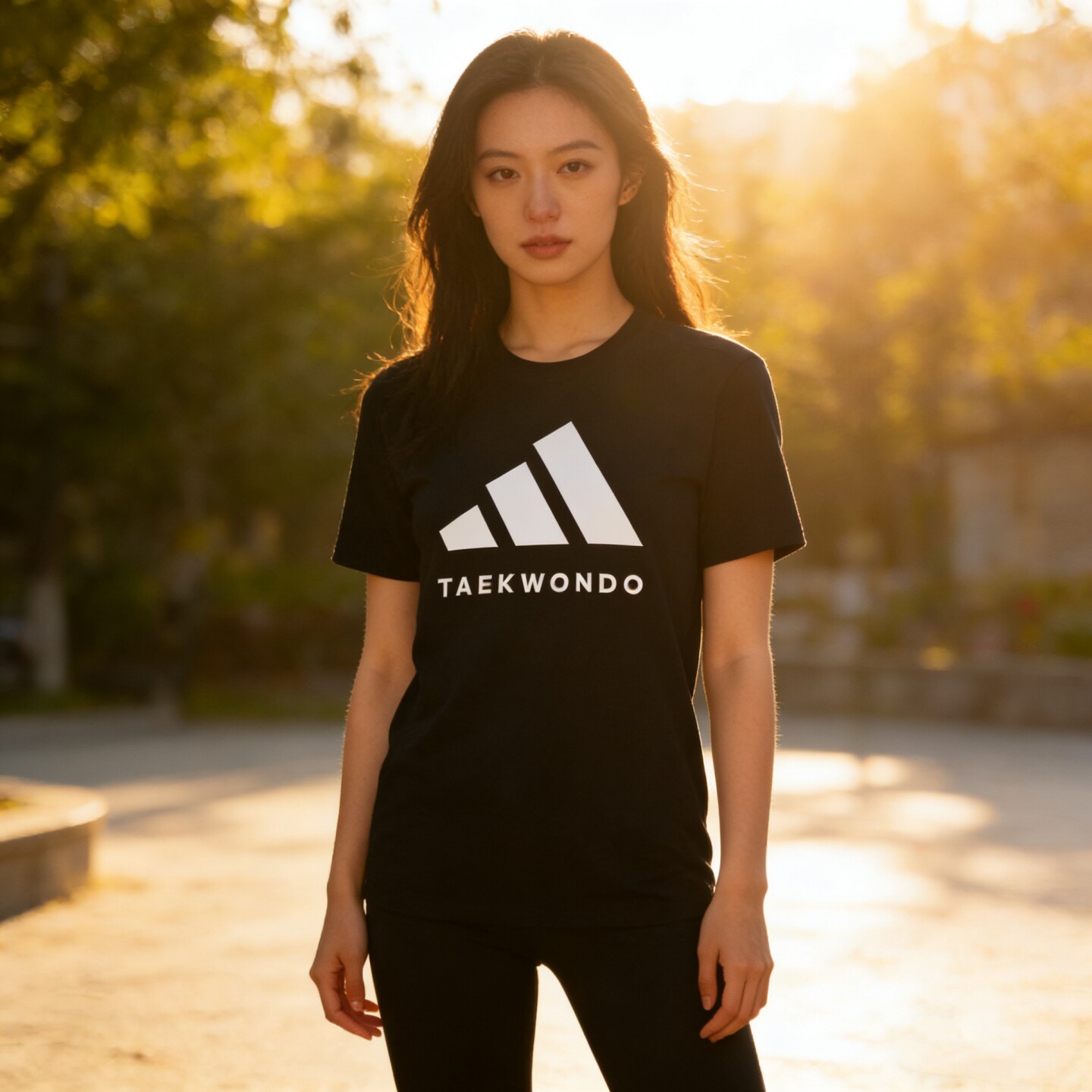 adidas阿迪达斯新款黑白色夏男女休闲运动t恤短袖adiCLTS24TK-BW