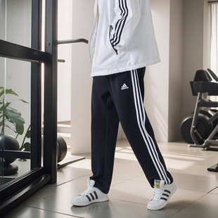 子TR30PR Adidas阿迪达斯新款 运动休闲裤 女健身长裤 直筒裤 男士
