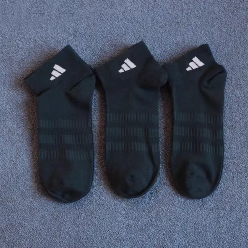 Adidas阿迪达斯新款男女袜子纯色跑步袜子吸汗透气训练袜子JC9271