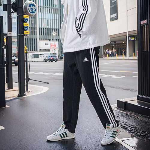 Adidas阿迪达斯2025新春季黑白直筒裤男女长裤休闲裤子TR30PR-BW
