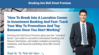 Break/Breaking Into Wall Street/Wallstreet BIWS 投行面试金融