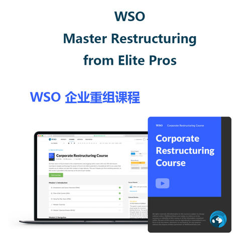 WSO Corporate Restructuring Course 企业重组Wall Street Oasis
