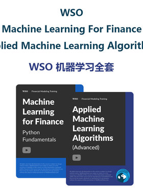 机器学习 WSO Applied Machine Learning Algorithms Python