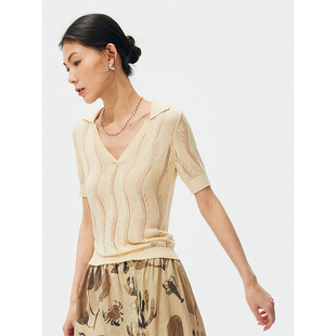 Trims polo衫 野裁 特种亮片纱线原创亲肤针织衫 「抚沙」 Wild