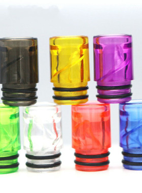 510滴嘴口吸510滴嘴透明滴嘴内螺旋防炸油塑料吸嘴通用亚克力材质