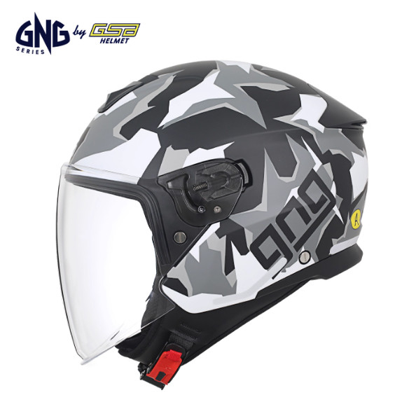 GNG电动摩托车头盔男女款半覆式机车电瓶车安全帽四季骑行半盔268