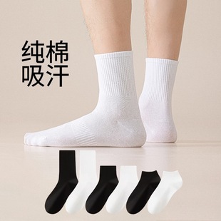 佐巴伦7A抗菌袜子男士纯棉中筒袜夏季薄款防臭吸汗透气短袜长袜