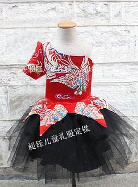 儿童短款演出蓬蓬裙模特走秀礼服