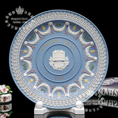 5色浮雕陶瓷盘 250年朝圣美地Etruria 限量250英国Wedgwood 2008