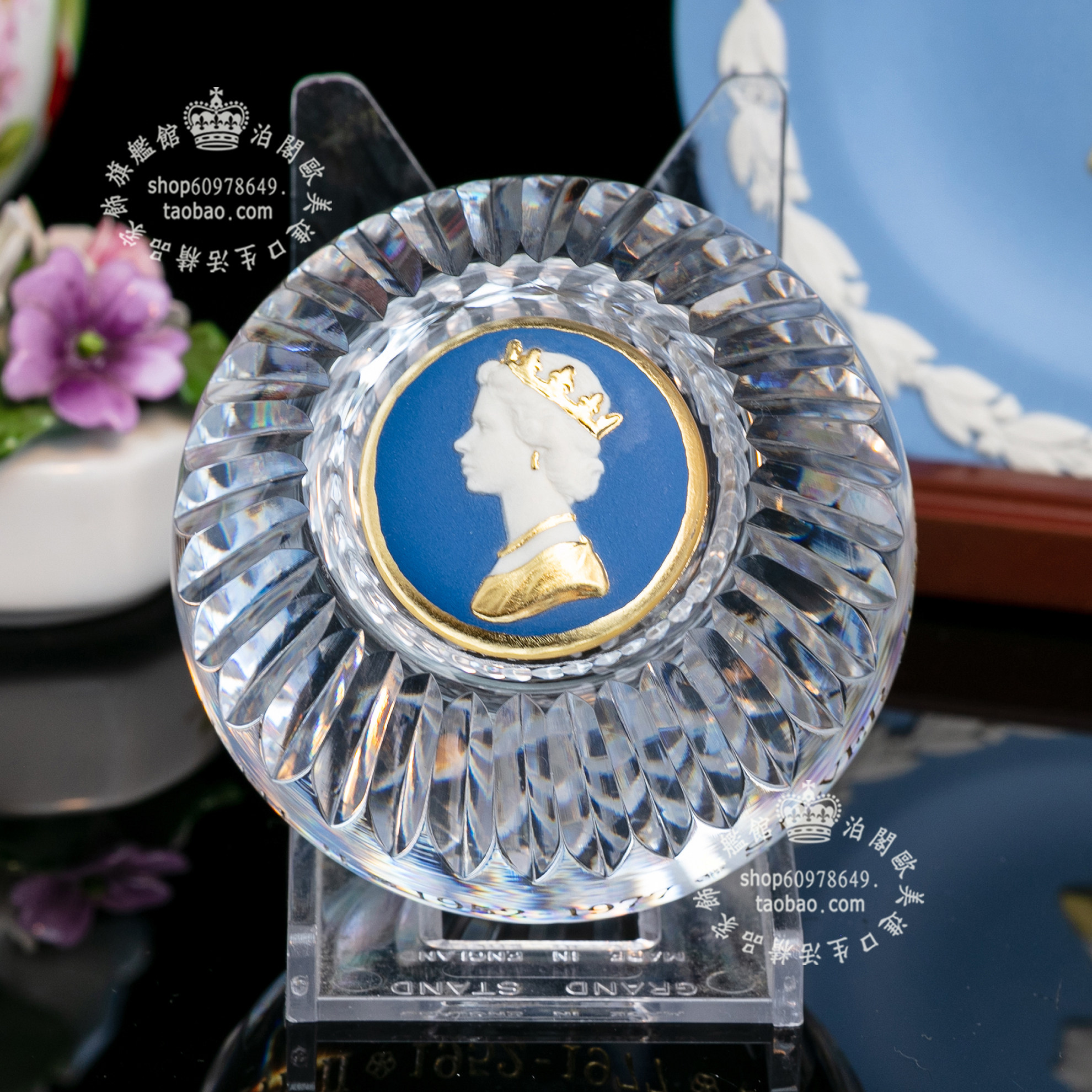 摆件英国制装饰玻璃手工欧式桌面