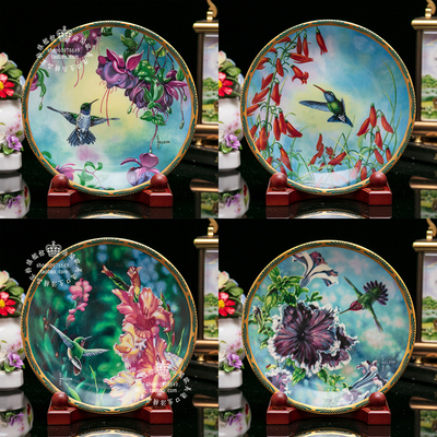 美国田園客廳裝飾雅致限量陶瓷盘