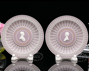 英国Wedgwood婚礼手工浮雕陶瓷盘