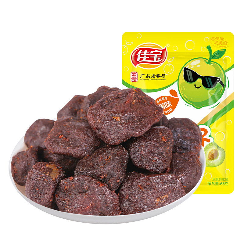 佳宝65g酱梅子话梅干梅肉酸甜软糯开味追剧坐车解馋解腻零食图片