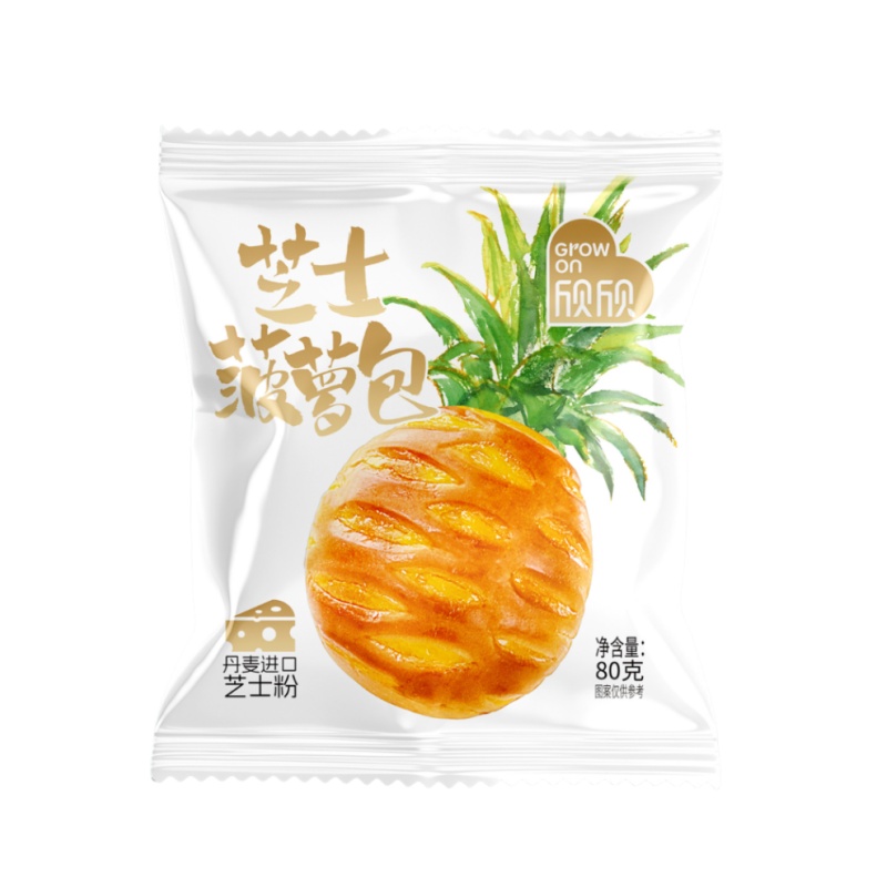 欣欣80g芝士菠萝面包代餐充饥点心下午茶营养早餐烘焙零食