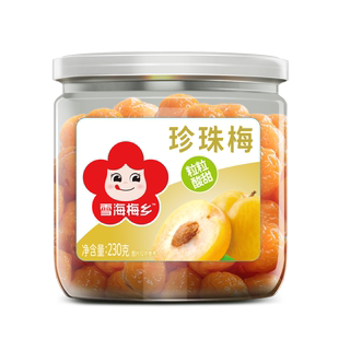 雪海梅乡珍珠梅230g罐装话梅果脯梅子果干罐装蜜饯休闲零食小吃