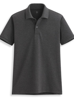 Lativ诚衣夏男装POLO衫短袖修身保罗翻领T恤纯色吸汗快干棉弹力