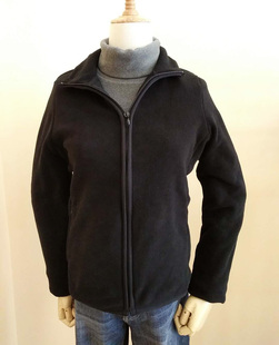 LATIV诚衣春秋季女摇粒绒上衣夹克柔软薄外套纯色立领拉链开衫