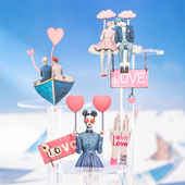 奇幻之旅系列贴纸超现实主义奇幻人物装 饰diy手账素材打底拼贴纸