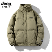 JEEP吉普棉衣男款 宽松户外登山羽绒棉服男冬季 面包服棉袄子外套女
