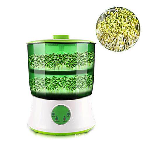 跨境欧规美规英文版全自动家用豆芽机双层发芽苗机Bean Sprout