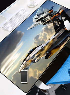 喷火零式F14 MIG-23鼠标垫超大闪电P-38-51 A-10键盘垫Bf109桌垫
