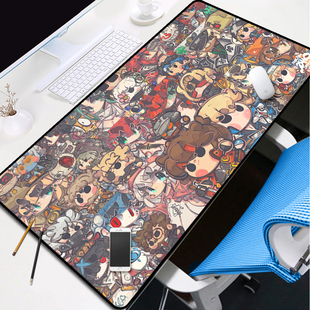 罪恶装备鼠标垫超大动漫周边工作室笔记本电脑二次元滑鼠键盘桌垫