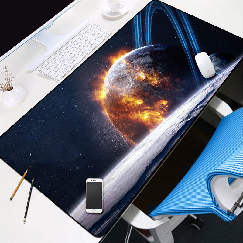 行星环鼠标垫星际物质J1407b木土天海王星环科学书房防滑鼠键盘垫