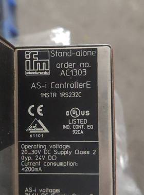 议价适用ifm易福门模块AC1303成色如图维修