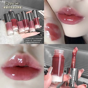 CAPPUVINI莓莓白雪晶透唇蜜 显白镜面水光玻璃嘟嘟唇学生国货彩妆