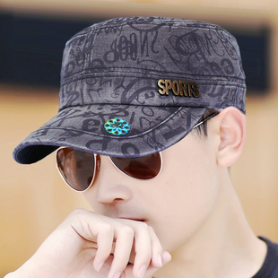 平顶帽子男秋冬韩版 棒球帽休闲百搭潮鸭舌帽遮阳帽户外透气棉帽