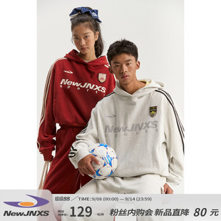 复古织带刺绣徽章上衣秋情侣款 美式 城市接力赛 江南先生NewJNXS