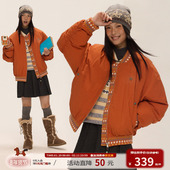 江南先生NewJNXS 费尔岛之夜 复古简约撞色棒球服冬新年飞行棉服